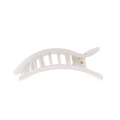 Coconut White Medium Flat Rectangle Hair Clip by TELETIES