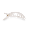 Coconut White Medium Flat Round Hair Clip by TELETIES