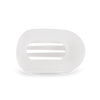 Coconut White Medium Flat Round Hair Clip