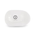 Coconut White Medium Flat Round Hair Clip by TELETIES