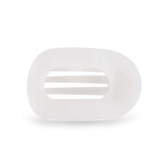 Coconut White Medium Flat Round Hair Clip by TELETIES