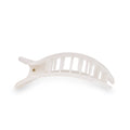 Coconut White Medium Flat Round Hair Clip by TELETIES