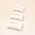 Coconut White Small Flat Rectangle Hair Clip by TELETIES