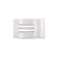Coconut White Small Flat Rectangle Hair Clip by TELETIES