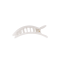 Coconut White Small Flat Rectangle Hair Clip by TELETIES