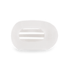Coconut White Small Flat Round Hair Clip
