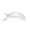 Coconut White Small Flat Round Hair Clip by TELETIES
