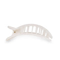 Coconut White Small Flat Round Hair Clip by TELETIES
