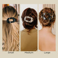 Coconut White Small Flat Round Hair Clip by TELETIES
