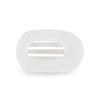 Coconut White Small Flat Round Hair Clip