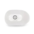 Coconut White Small Flat Round Hair Clip by TELETIES