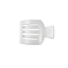 Coconut White Small Flat Square Hair Clip
