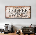 Coffee and Wine Sign II by Tailored Canvases