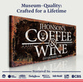 Coffee and Wine Sign III by Tailored Canvases