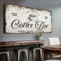 Coffee Bar Sign by Tailored Canvases