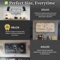 Coffee Bar Sign by Tailored Canvases