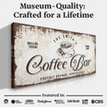 Coffee Bar Sign by Tailored Canvases