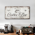 Coffee Bar Sign by Tailored Canvases