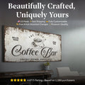 Coffee Bar Sign by Tailored Canvases
