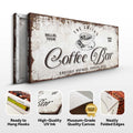 Coffee Bar Sign by Tailored Canvases