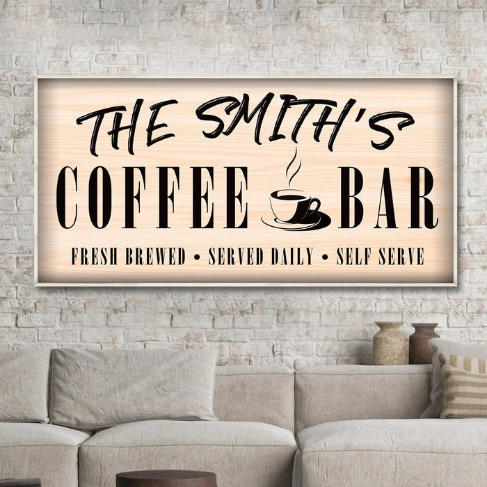 Coffee Bar Sign II by Tailored Canvases
