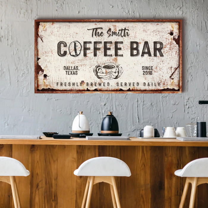 Coffee Bar Sign IV by Tailored Canvases