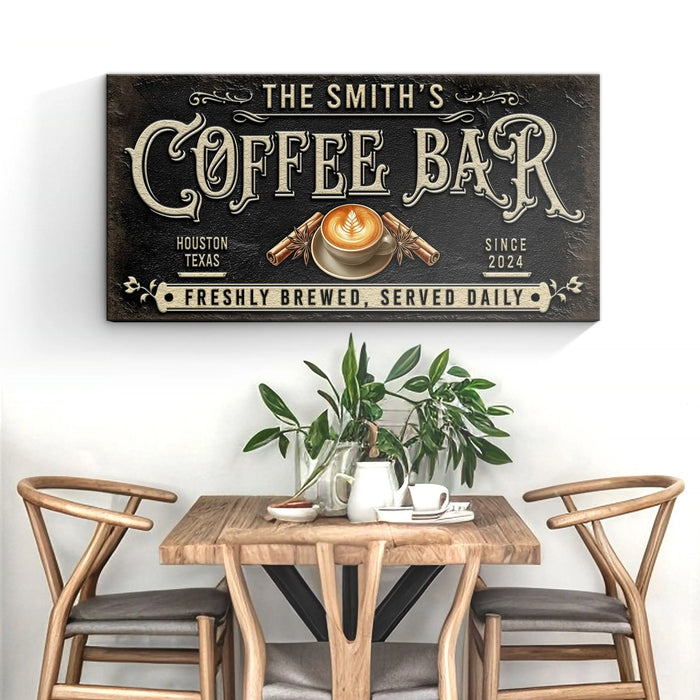 Coffee Bar Sign XII by Tailored Canvases