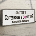 Coffee House And Donut Bar Sign II by Tailored Canvases