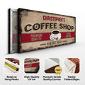 Coffee Shop Sign by Tailored Canvases