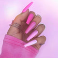 Coffin Long Fake Nails by DailySale