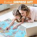 Coin Scratch Travel World Map and All Country Flags by DailySale