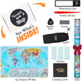 Coin Scratch Travel World Map and All Country Flags by DailySale