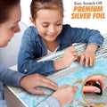 Coin Scratch Travel World Map and All Country Flags by DailySale