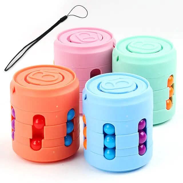 Coke Rubik's Cube Fingertip Rotating Roller Toy by DailySale