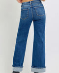 Colbie Tummy Control High Rise Cuffed Wide Jeans by Boutique 23