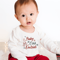 long sleeve graphic bodysuit | baby its cold outside by Finn + Emma