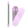 Collapsable Telescopic Reusable Drinkable Straw by DailySale