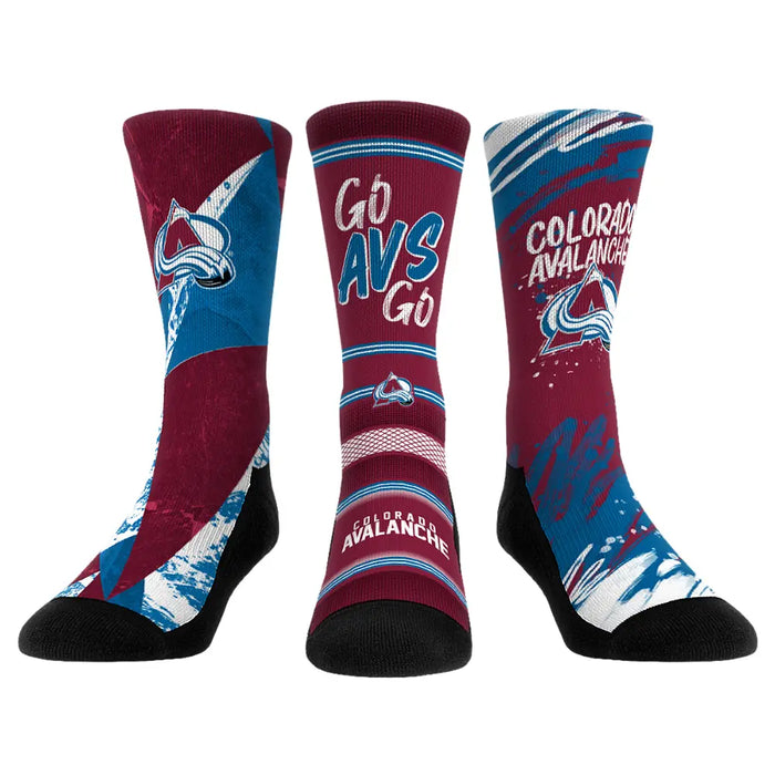 Colorado Avalanche - Power Play 3-Pack by Rock 'Em Socks