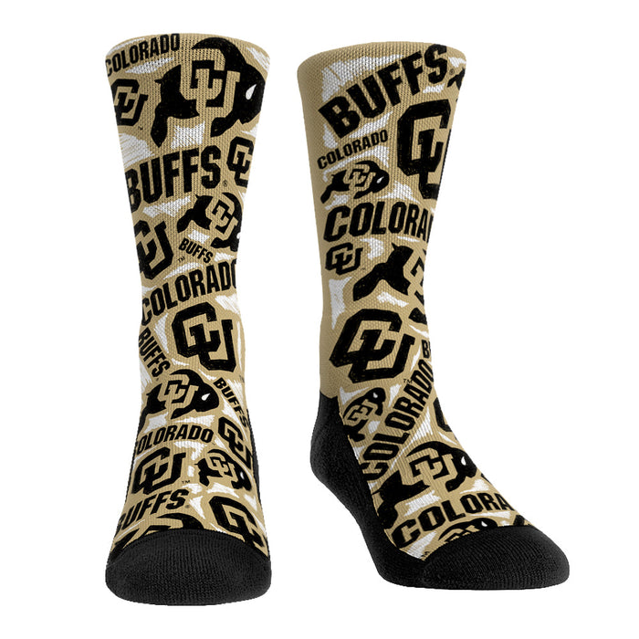 Colorado Buffaloes - Logo Sketch by Rock 'Em Socks
