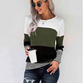 Colorblock Waffle Knit Striped Panel Tee by DailySale