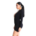 Colorblocked Deep V Collared Dress by DailySale