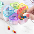 Colorful 7 Day Pills And Vitamins Organizer With Large Compartments by DailySale