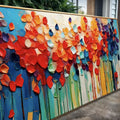 Colorful Petals Wall Art by Tailored Canvases