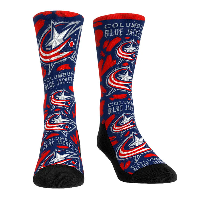 Columbus Blue Jackets - Logo Paint by Rock 'Em Socks