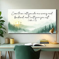 Come To Me - Matthew 11:28 Faith Sign by Tailored Canvases