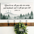Come To Me - Matthew 11:28 Faith Sign II by Tailored Canvases