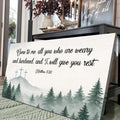Come To Me - Matthew 11:28 Faith Sign II by Tailored Canvases