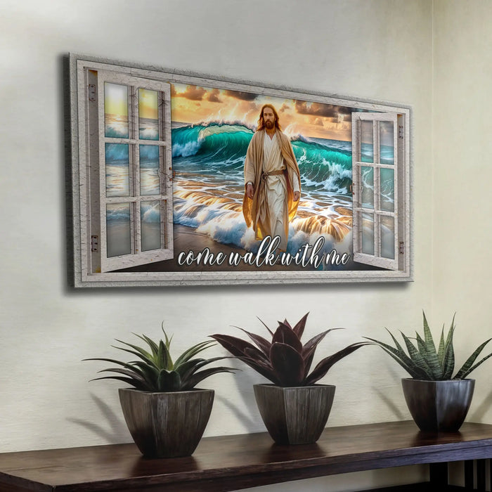 Come Walk With Me Faith Sign IV by Tailored Canvases