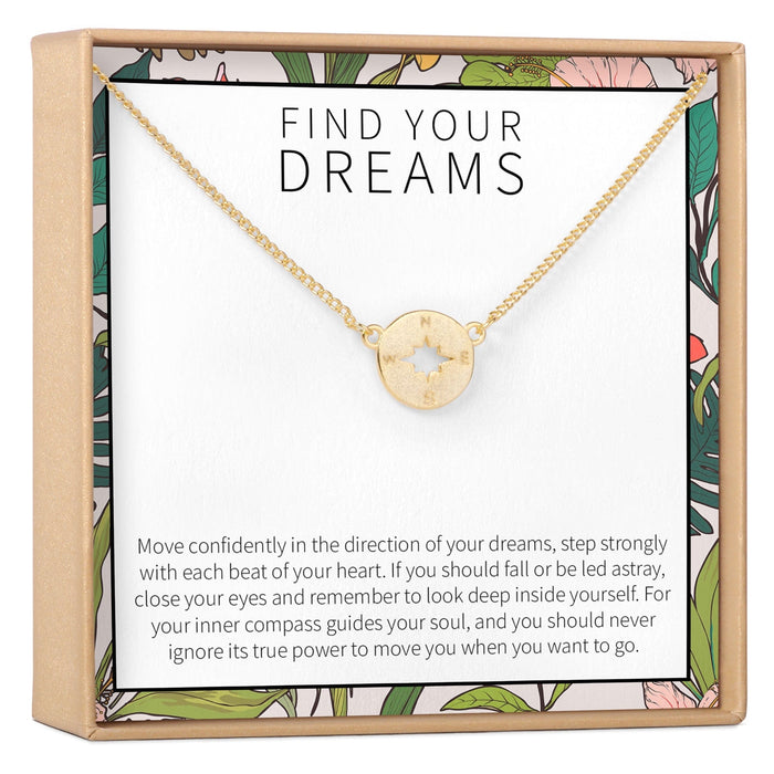 Compass Pendant Necklace by Dear Ava