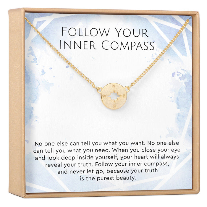 Compass Pendant Necklace by Dear Ava